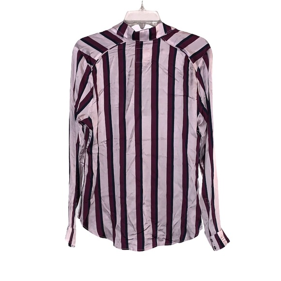 NEW Chaser Silky Basics Henley Shirt L Stripes - Picture 4 of 8